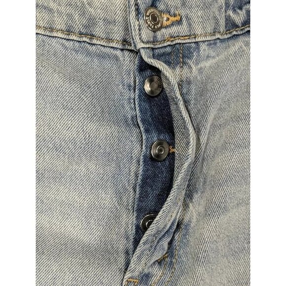 WILD FABLE Women's Plus Jean Shorts Size 30 Med Wash Super High Rise Cut-Off NWT - Picture 5 of 10